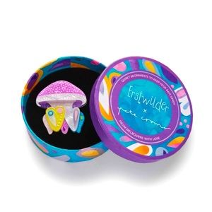 NIB
“Whimsical White Spotted Jellyfish Brooch”by Erstwilder and Pete Cromer